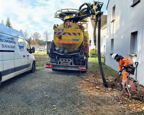 Camion hydrocureur FranceCanal équipé pour le curage haute pression et le pompage